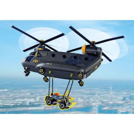Playmobil Aeronava SWAT - Jucărie Acțiune - imagine 6