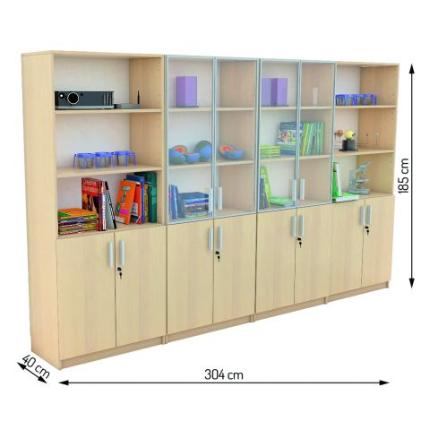 Set Expo 9 Moje Bambino - Mobilier școlar mesteacan - imagine 6