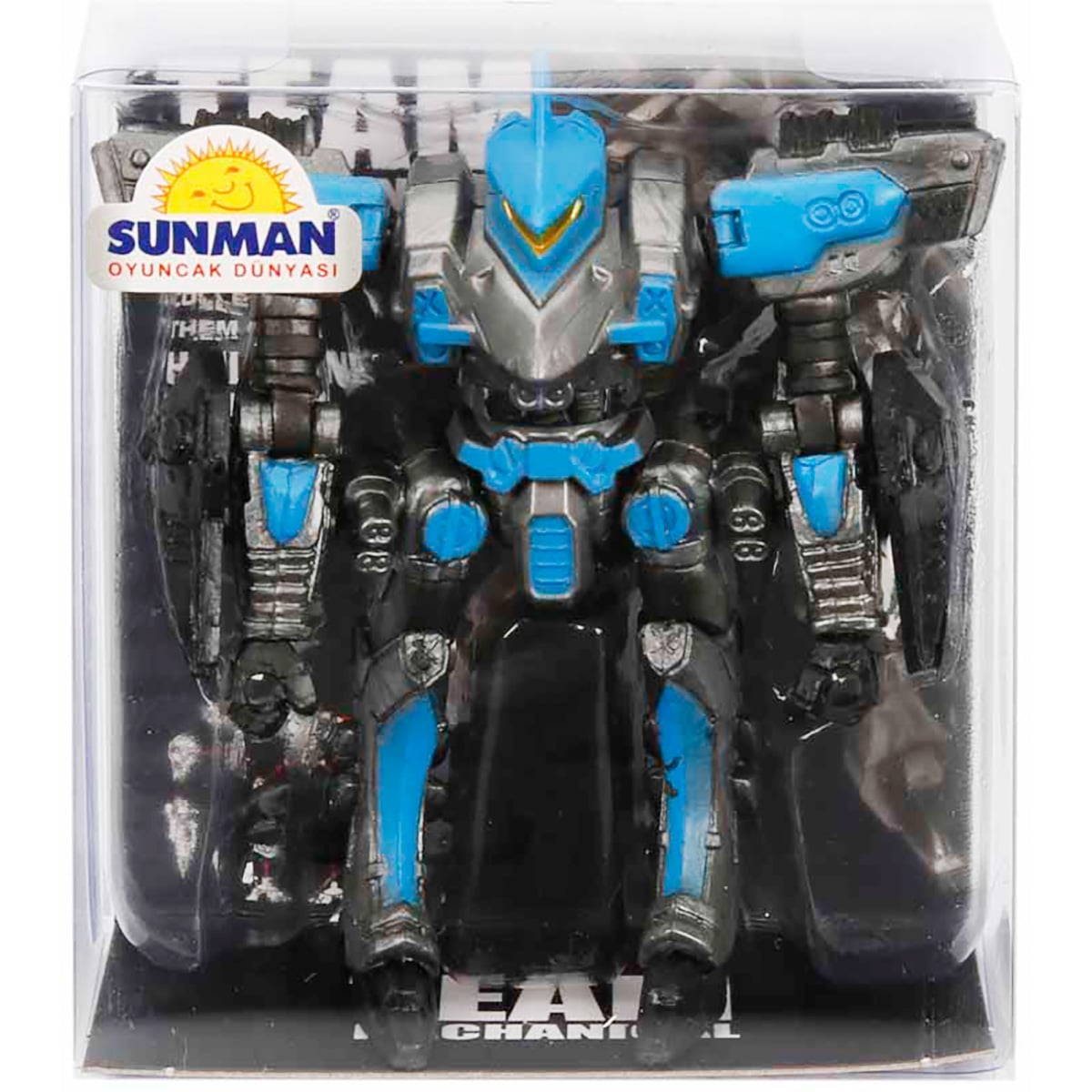 Mini Robot Sunman Albastru 9 cm - Figurina Articulată
