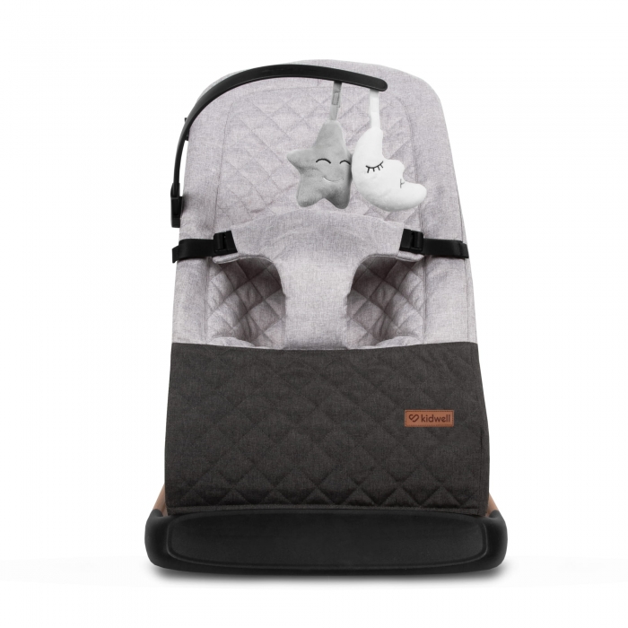 Balansoar Kidwell Laro Wooden Grey, Confort și Siguranță - imagine 3