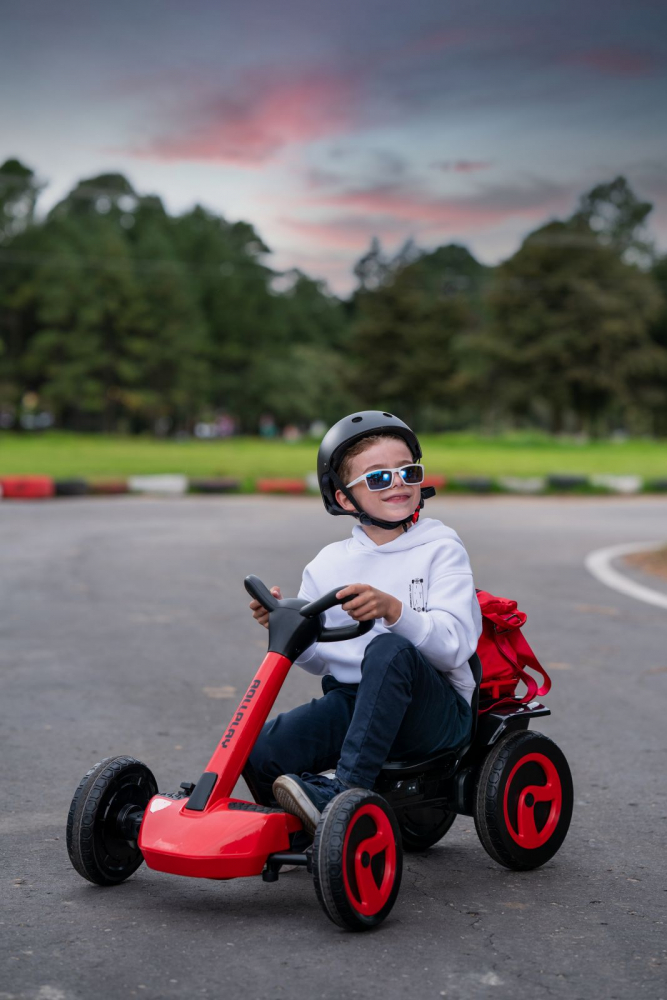 Kart Electric Rollplay XL 12V Pliabil cu Cos - imagine 4