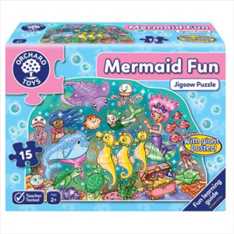 Puzzle Podea Sirene Orchard Toys, 15 Piese