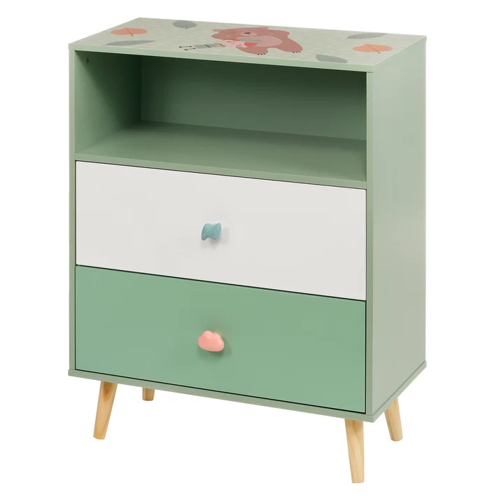Dulap Ginger Home cu 2 sertare - Organizare Copii - imagine 2