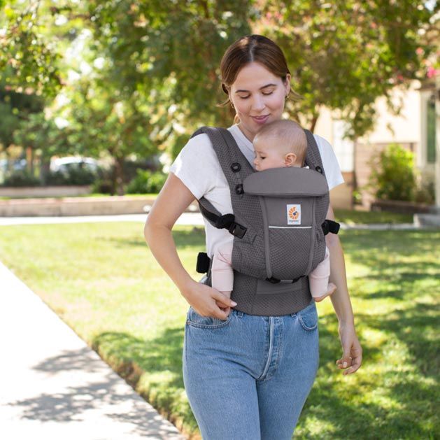 Ergobaby Adapt Soft Flex Mesh, Marsupiu Ergonomic, Gri Grafit - imagine 3