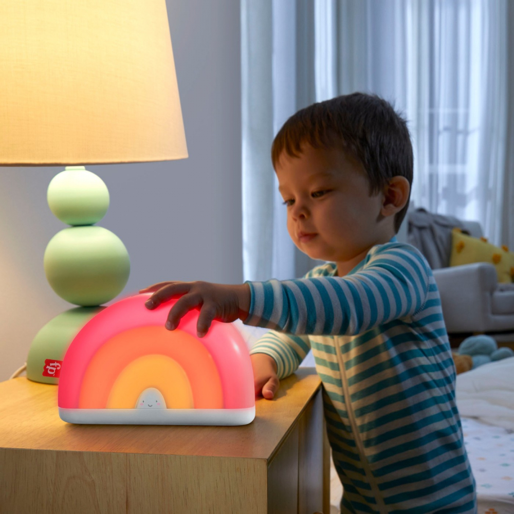 Lampa Muzicala Fisher-Price Soothe & Glow Rainbow - imagine 2