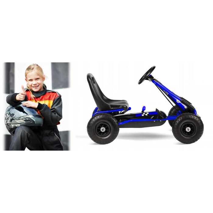 Kart Pedale Ricokids Albastru | Joc Activ - imagine 3