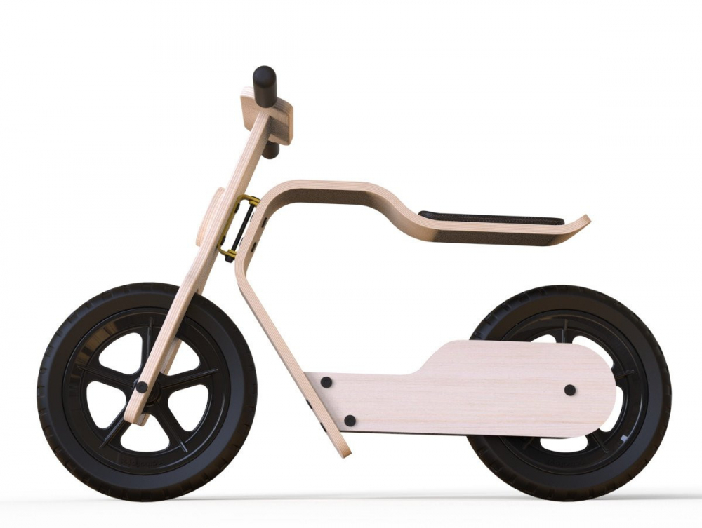 Bicicleta lemn fara pedale RideMe MamaToyz - imagine 7