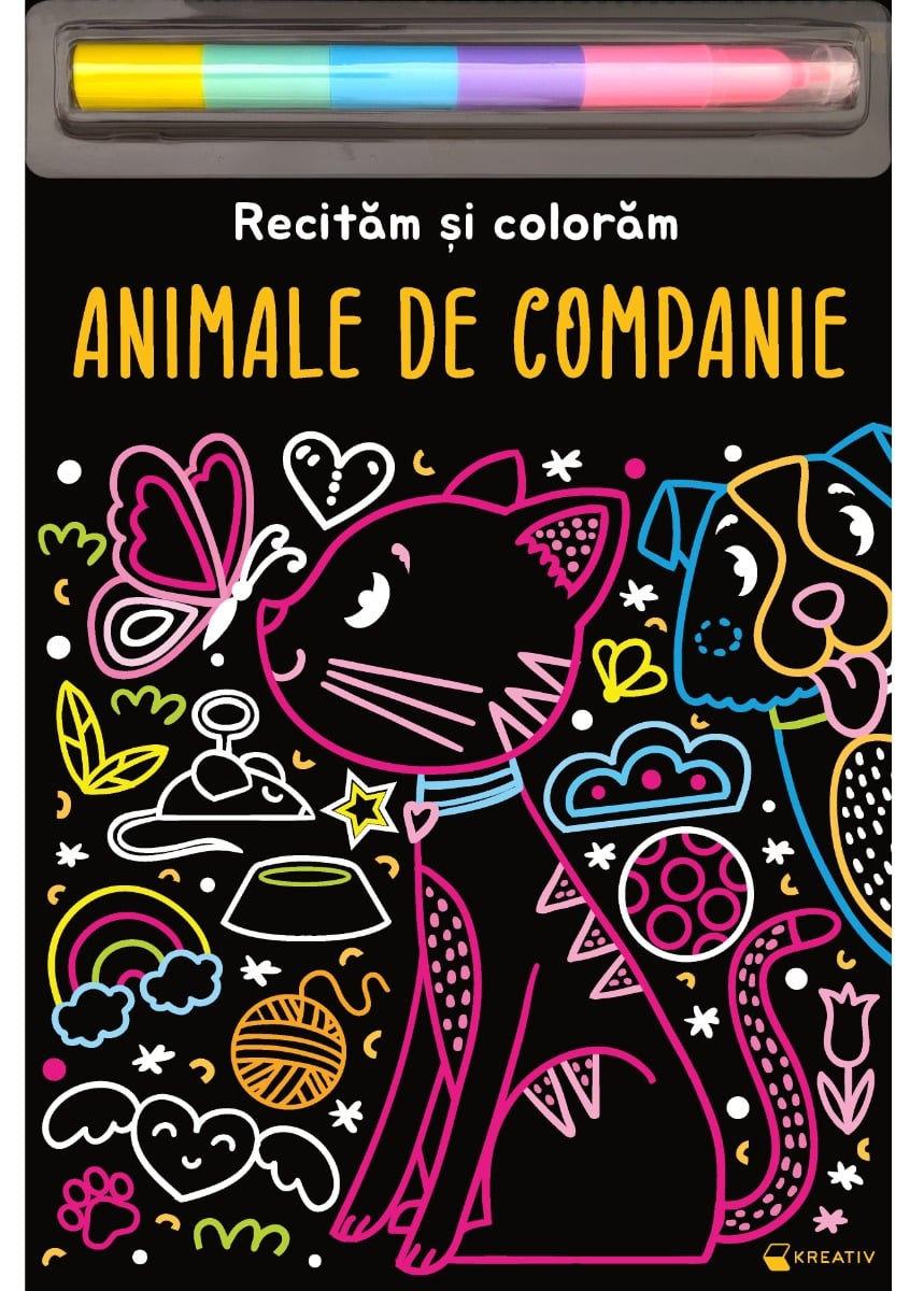 Kreativ - Animale de companie recităm și coloram