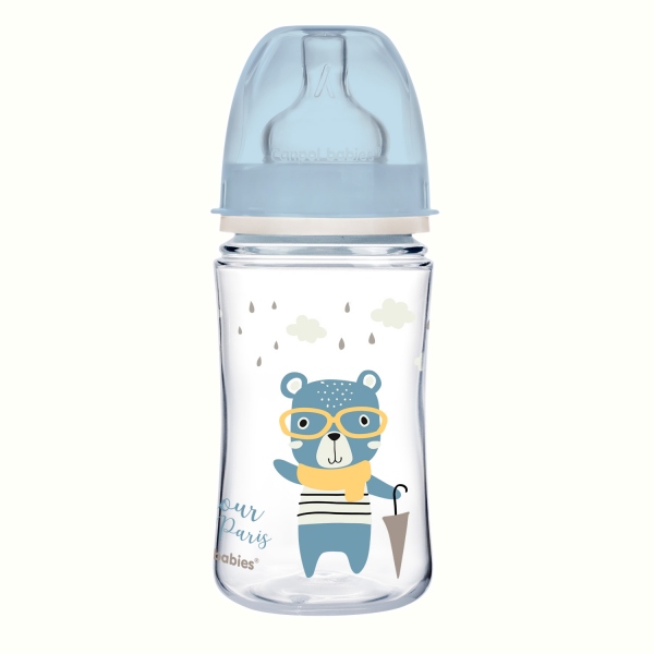 Biberon Anticolici 240 ml Canpol Babies Albastru - imagine 2