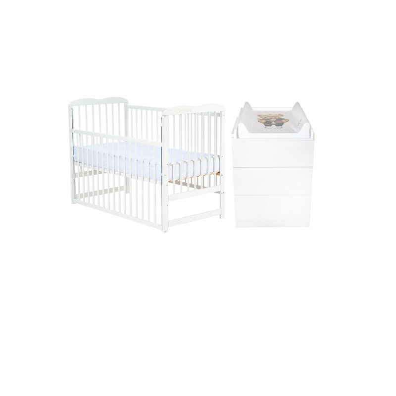 Set Mobilier Qmini Agata - Patut + Comoda + Saltea