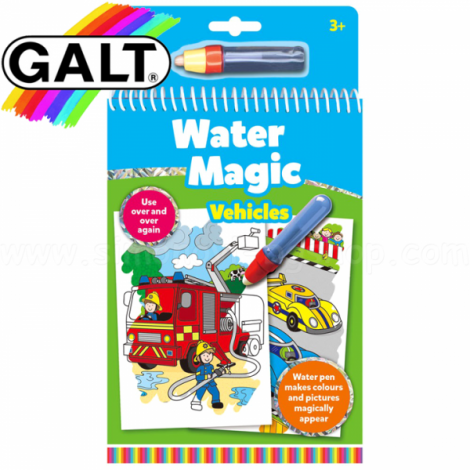 Carte de Colorat Magică Water Magic Vehicule Galt