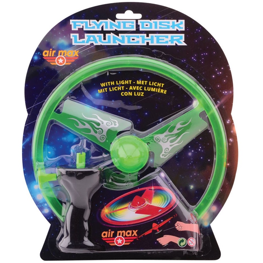Disc Zburător Luminos Johntoy cu Lansare, 25 cm