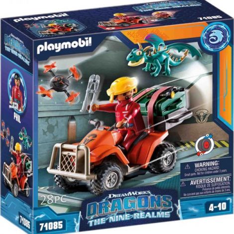 Playmobil Dragons Vehicul Icaris & Phil - imagine 2