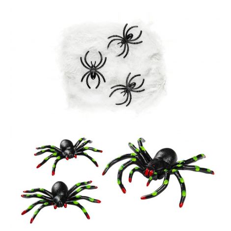 Set Pânză Paianjeni Halloween - Decor Widmann