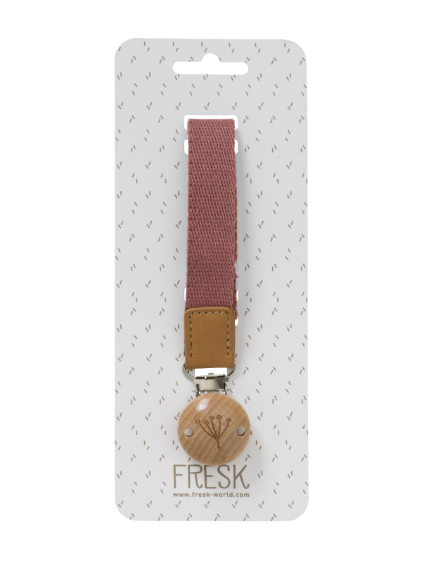 Lanț pentru suzetă Fresk Ash Rose | Accesoriu practic