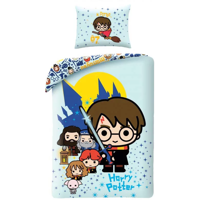 Set Lenjerie Pat Harry Potter SunCity, Bumbac 100%