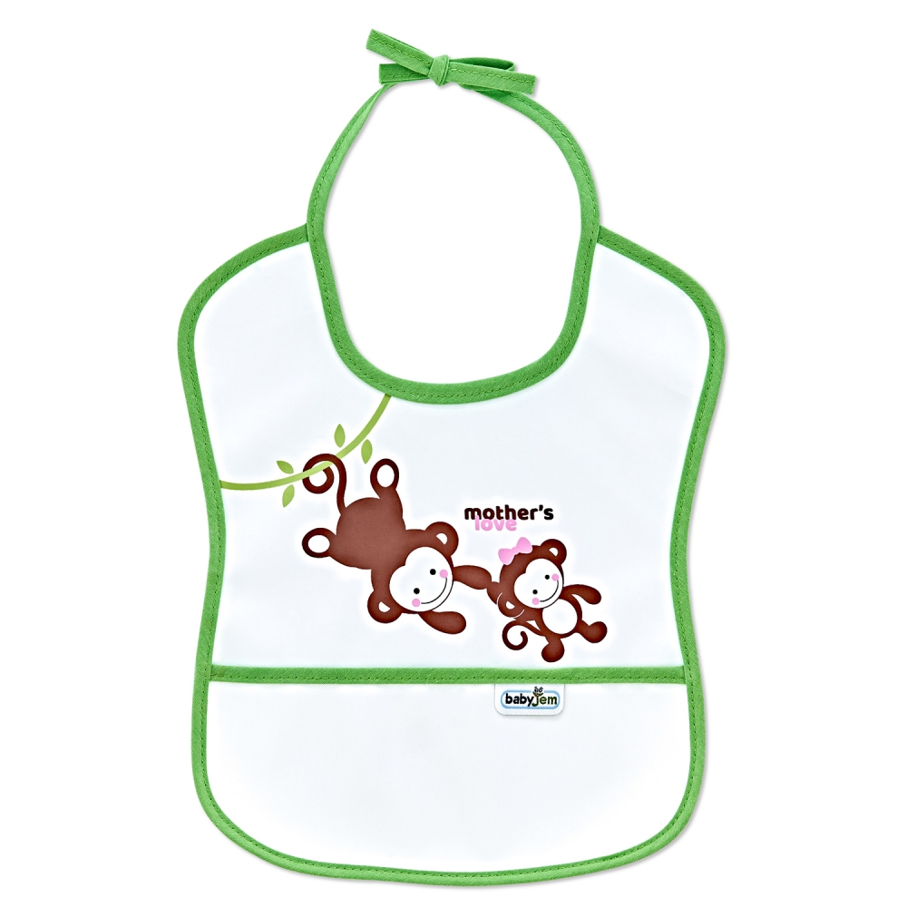 Bavetă impermeabilă BabyJem Small Green