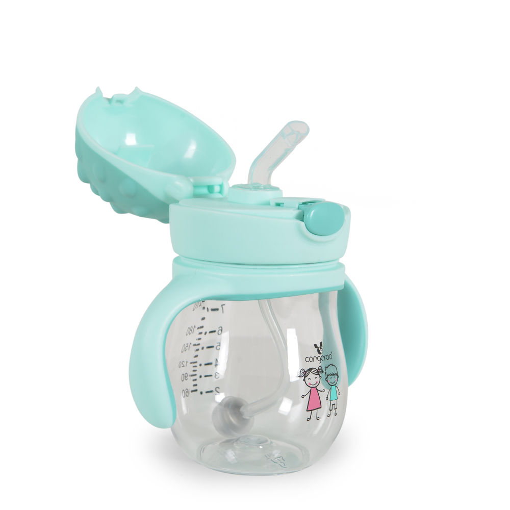 Cana Cangaroo 250ml cu Pai, Anti-Colici, Brillo Blue - imagine 2