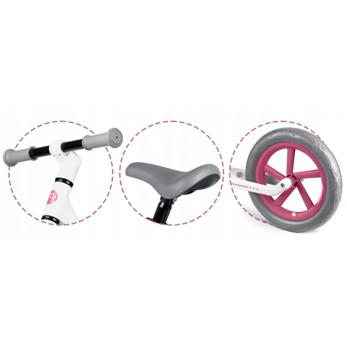 Bicicleta Nukido fără Pedale Roz | Învățare Sigură - imagine 4
