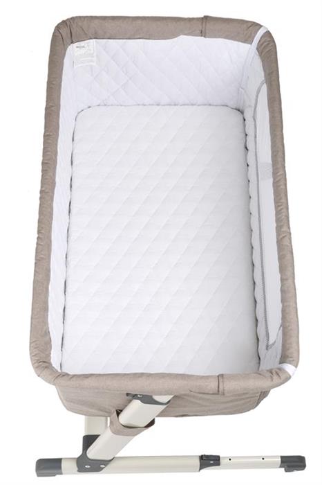 Patut co-sleeper Babygo Beige 2in1 cu saltea