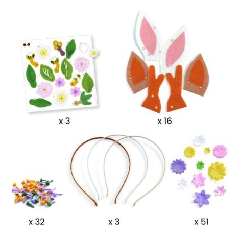 Djeco Coronite cu Flori DIY - Creativitate - imagine 4