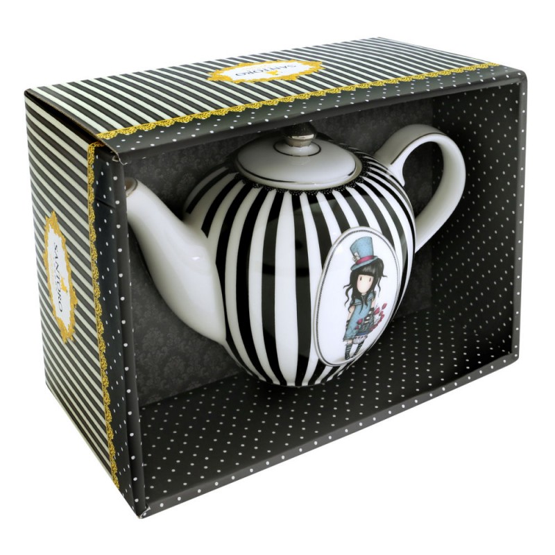 Gorjuss Ceainic The Hatter - Design Portelan Artistic - imagine 2