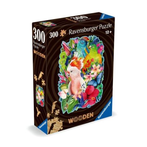 Puzzle Ravensburger Păsări 300 Piese din Lemn - imagine 3