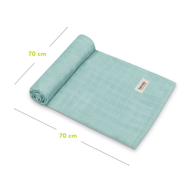 Set 3 Museline Lionelo Dot Bambus 70x70 cm
