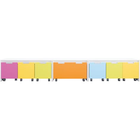 Set Dulapuri Colorate Quadro 110 | Moje Bambino
