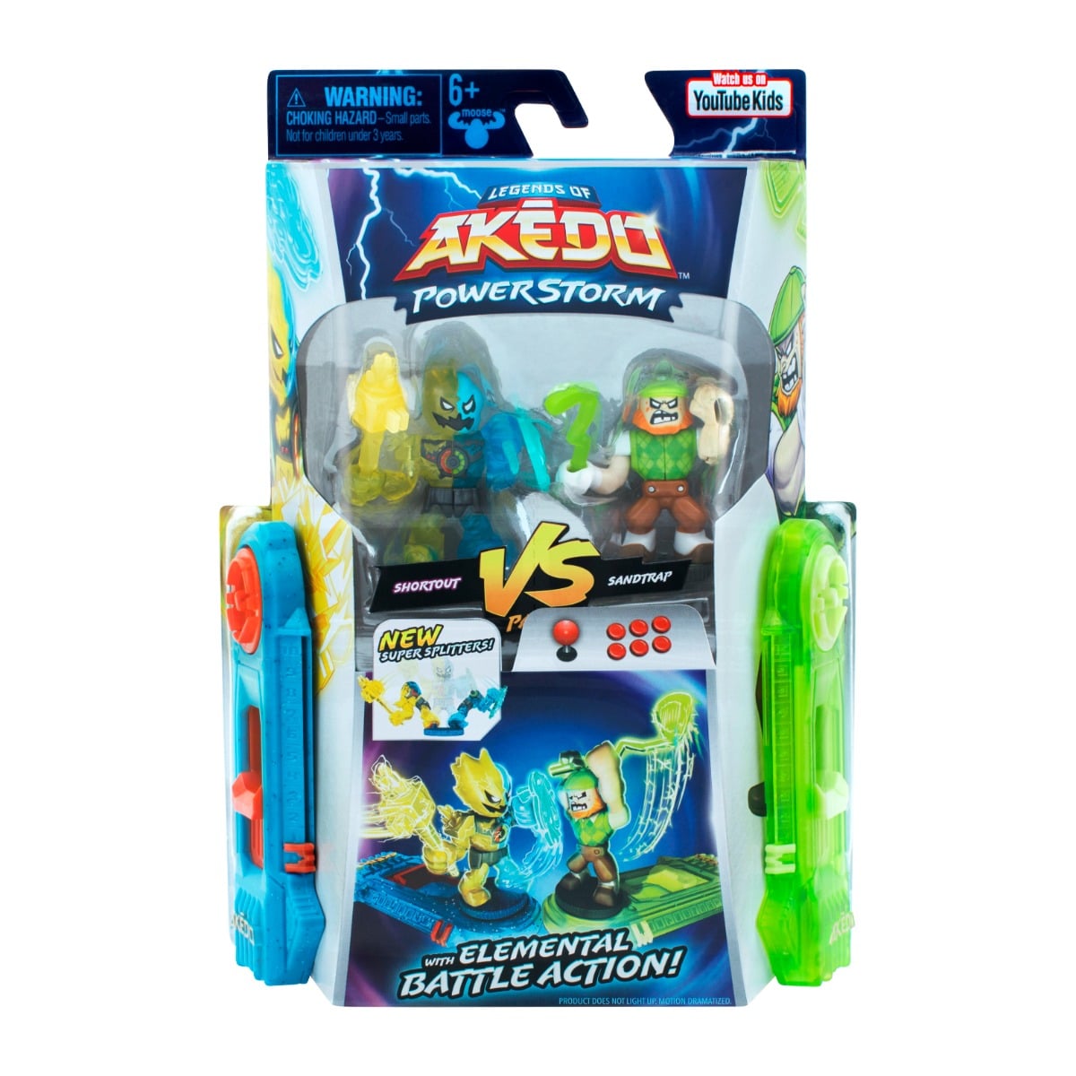 Set 2 Figurine Akedo S4 Power Storm Shortou vs Sandtrap