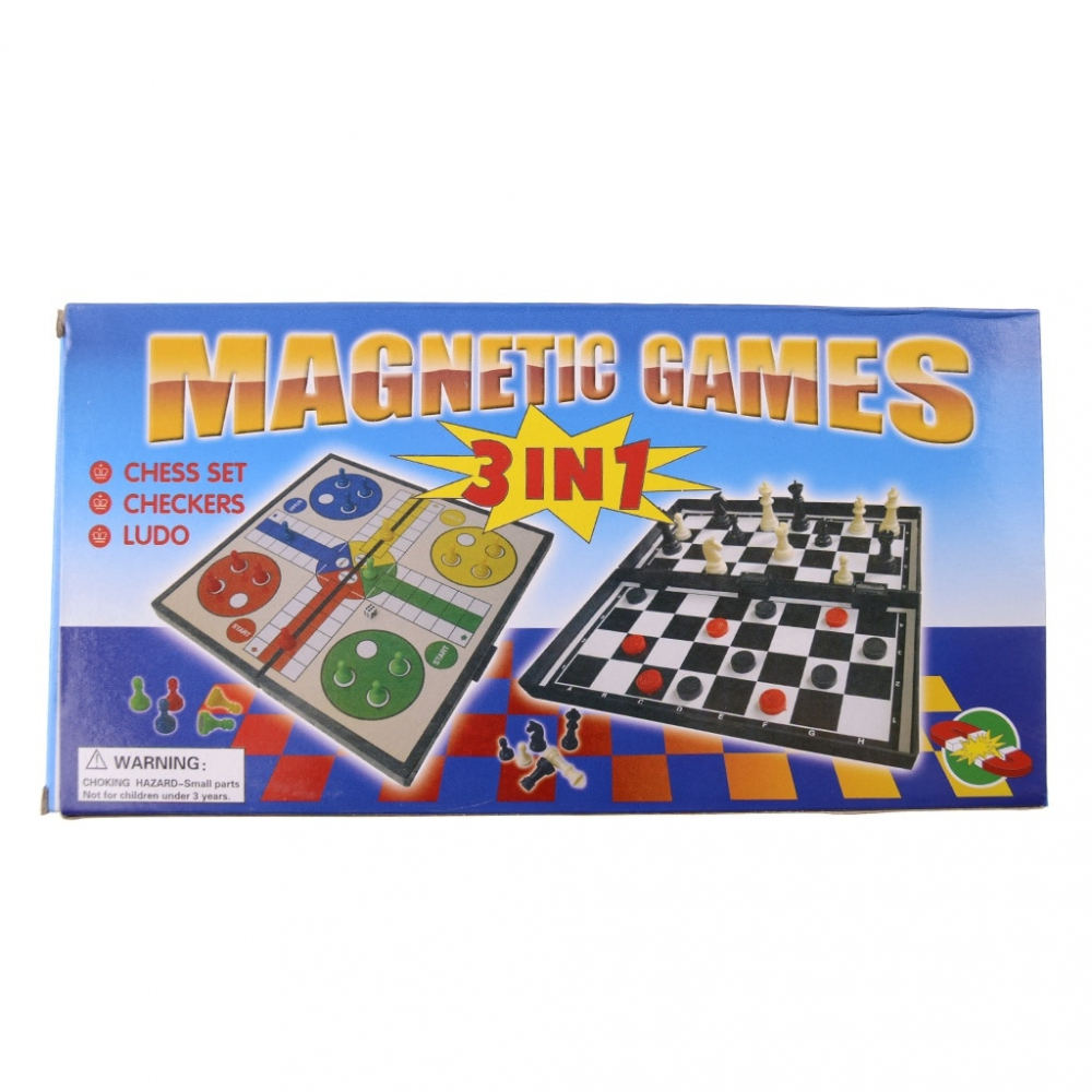 Joc Magnetic 3-in-1 Amacs - Distracție Portabilă