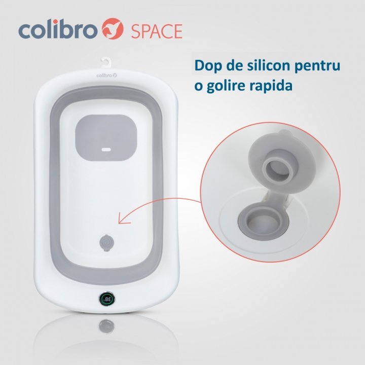 Cadita Pliabila Colibro Space cu Termometru - imagine 3