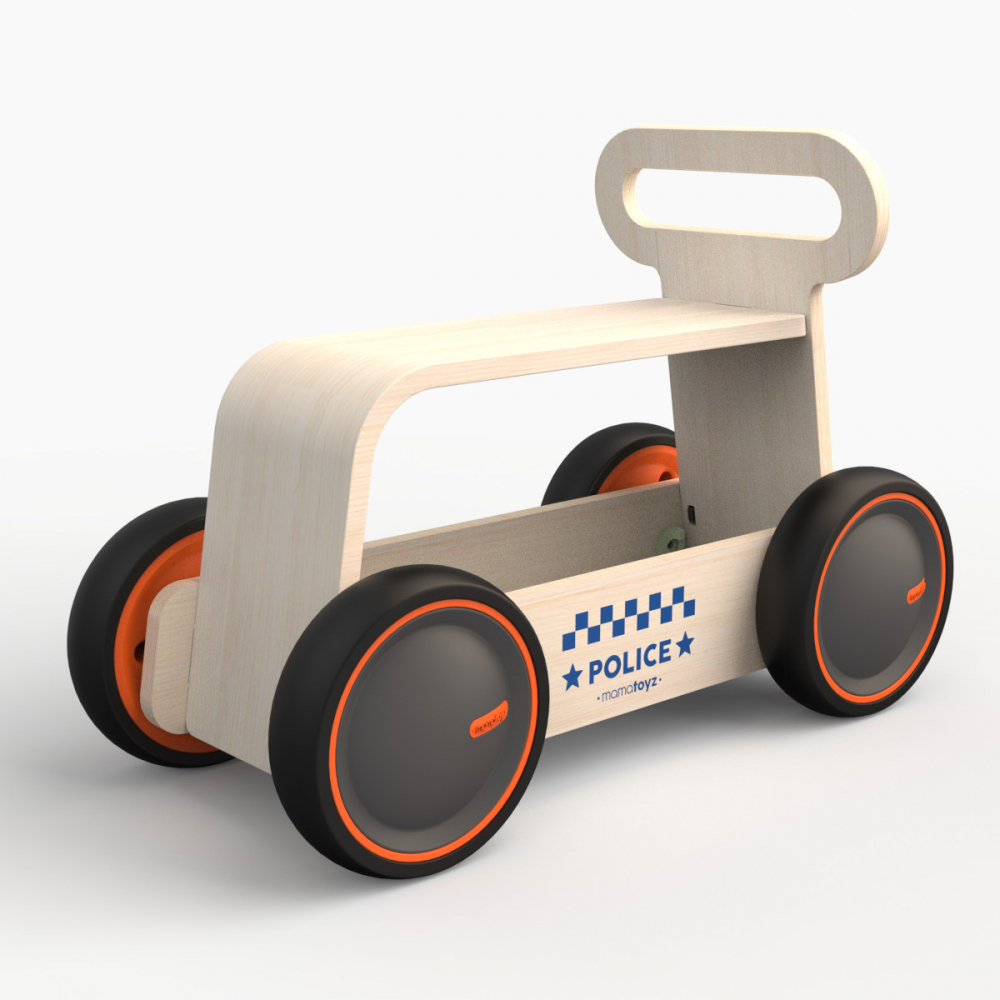 MamaToyz Politie DriveMe Wood 3 in 1 - imagine 3