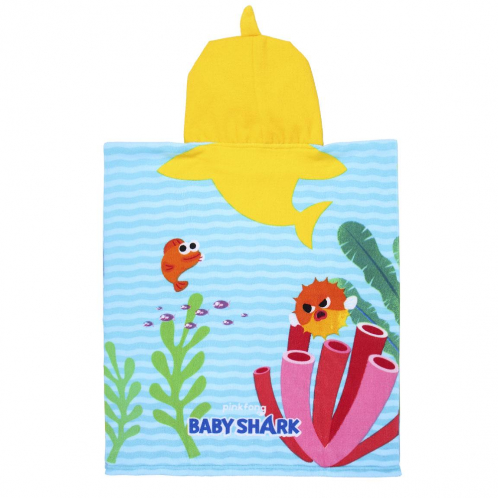 Prosop Poncho Baby Shark Cerda - imagine 2