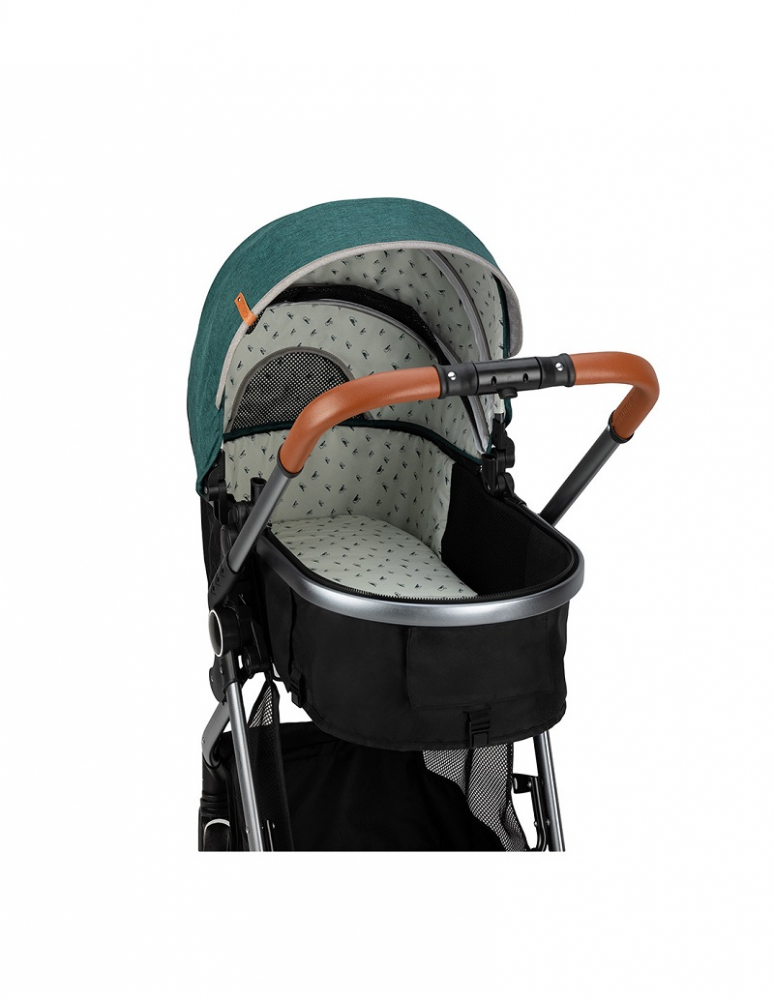 Carucior 2 in 1 Momi Limuru Green, Landou inclus - imagine 4