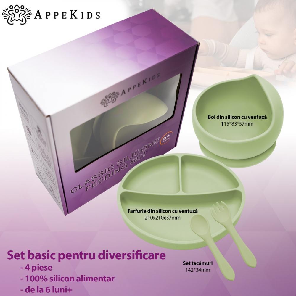 Set Diversificare AppeKids Basic Raw Green