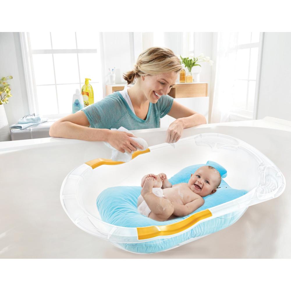 Salteluta BabyJem Bear Blue - Baie confortabilă - imagine 2