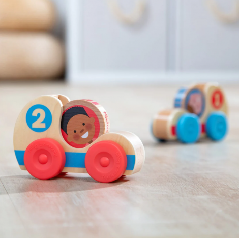 Set Mașinuțe Lemn GO TOTs Melissa & Doug - imagine 2