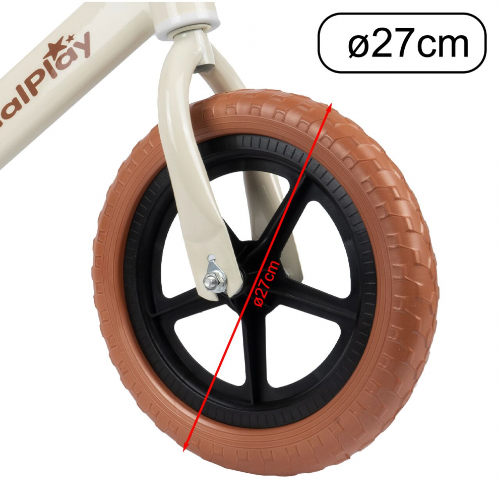 Bicicleta Echilibru Malplay 12" Alba - imagine 4