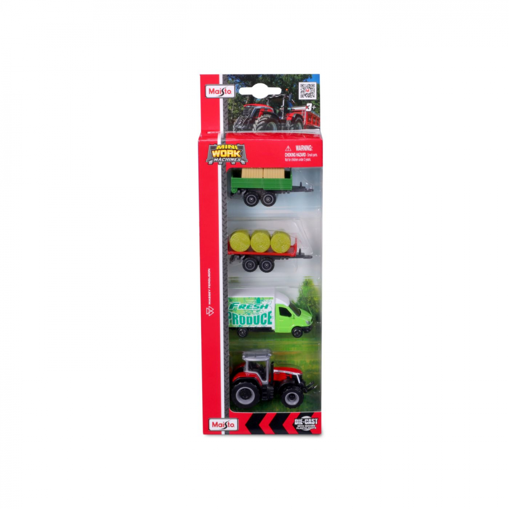 Set 4 Utilaje Agricole Maisto Massey