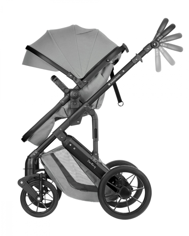 Carucior KikkaBoo Darling 3in1 LightGrey - imagine 3