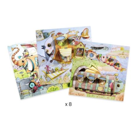 Djeco Planse Colorat cu Surprize Malo - imagine 3