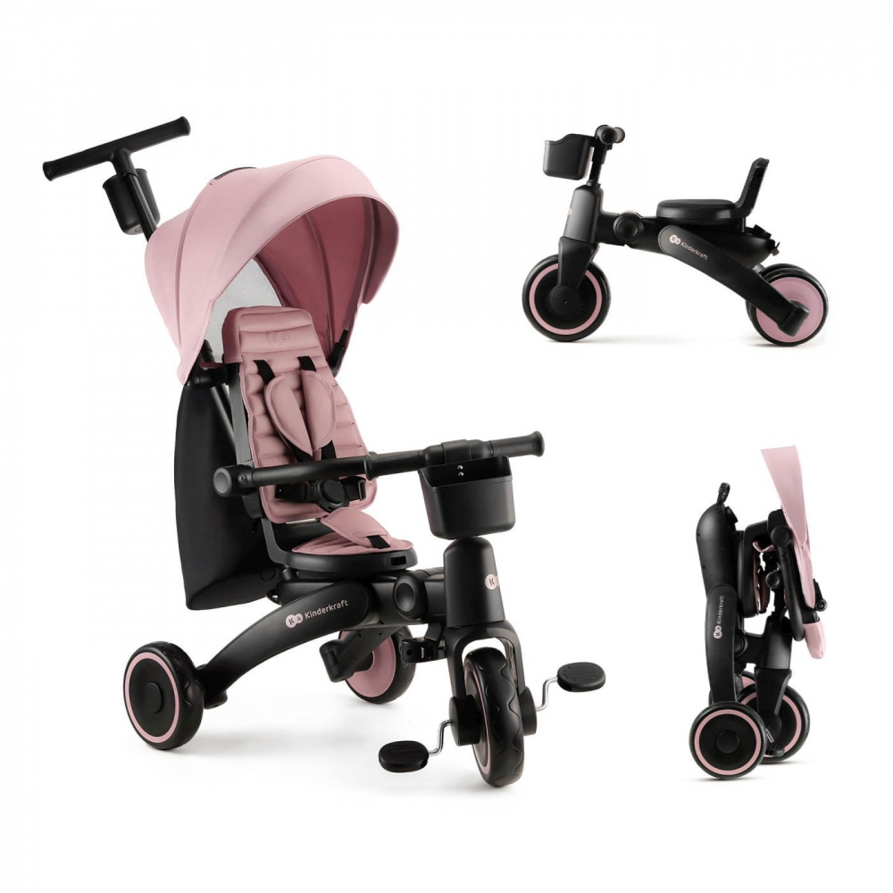 Kinderkraft Jazz 2 Pink - Tricicleta 5 în 1 - imagine 9
