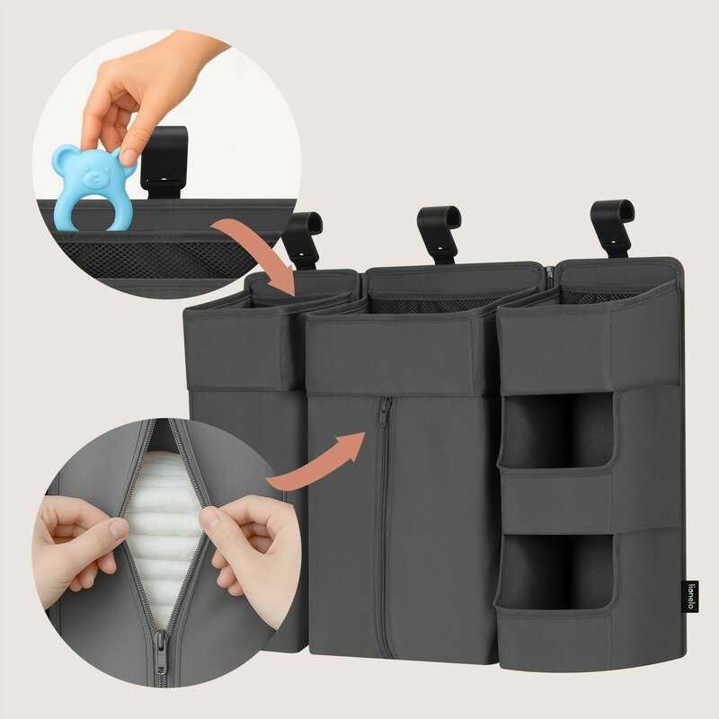 Organizator Lionelo Sidepocket L - 3 Compartimente - imagine 2