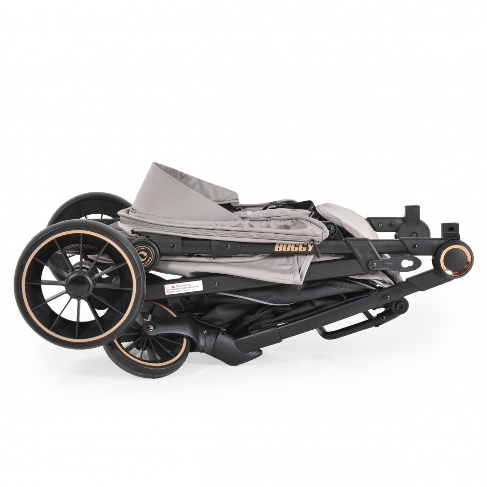 Carucior Moni Buggy Grey, Aluminiu, 0-22kg - imagine 7