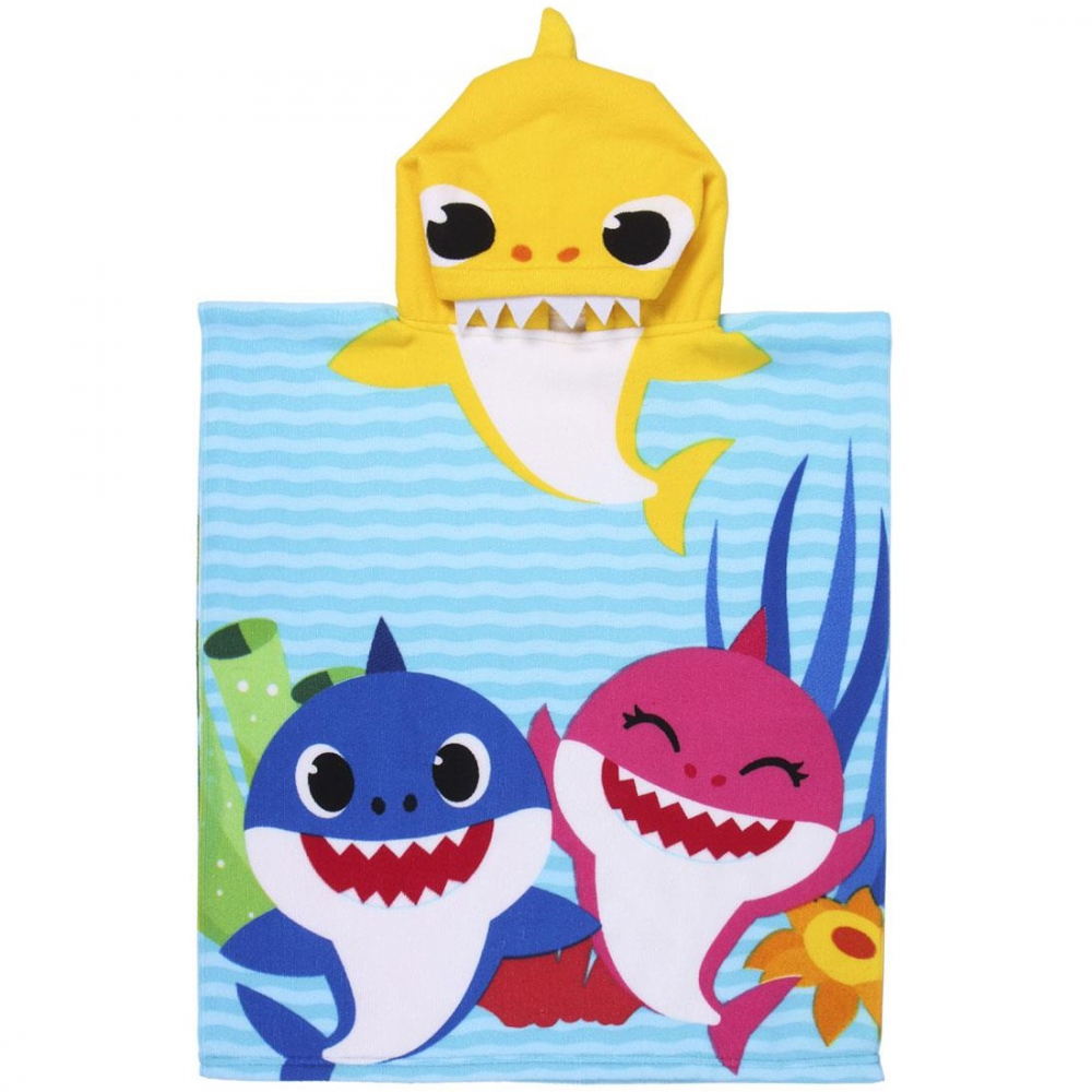 Prosop Poncho Baby Shark Cerda - imagine 5