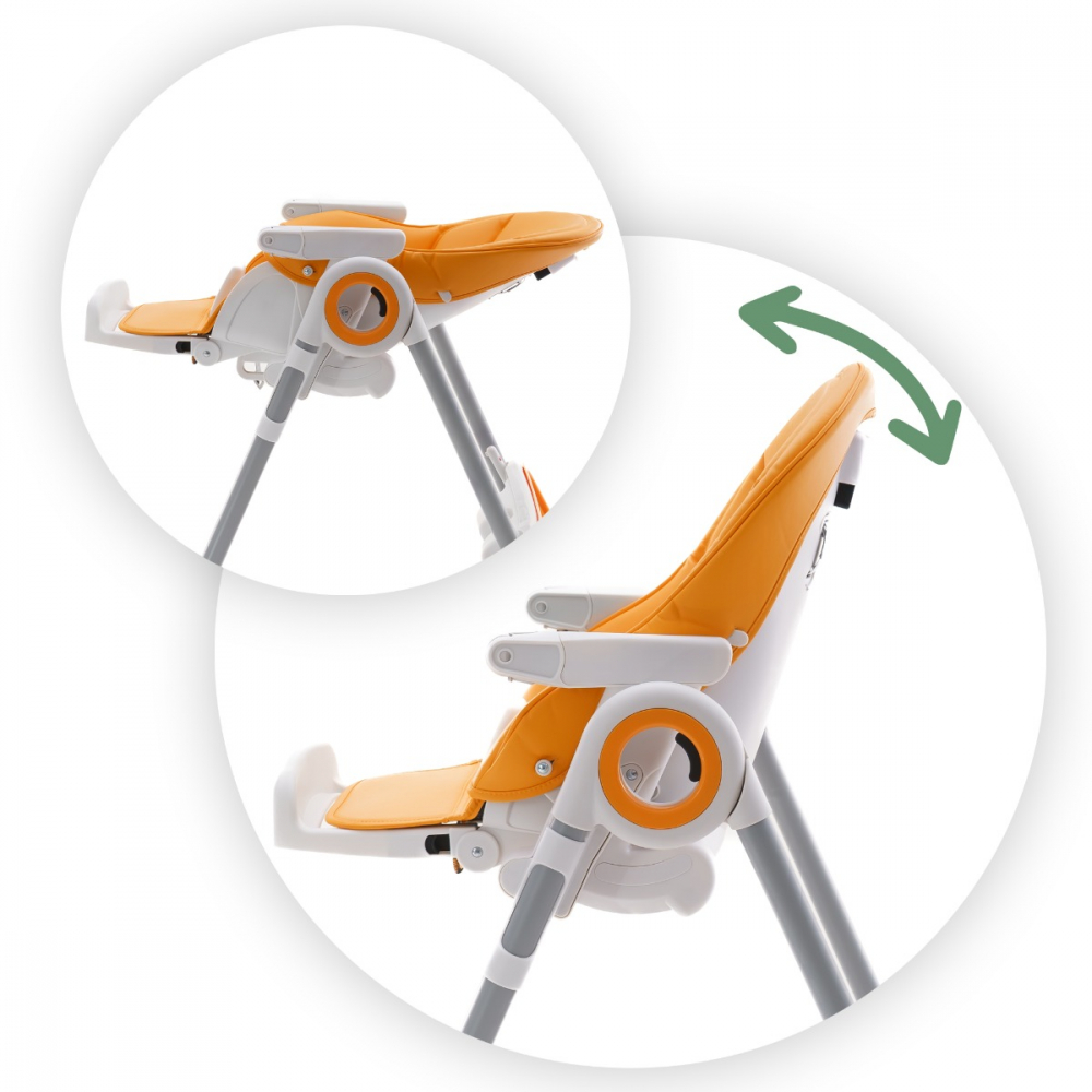 Scaun de masă AppeKids Sky Orange – Siguranță și Stil - imagine 2