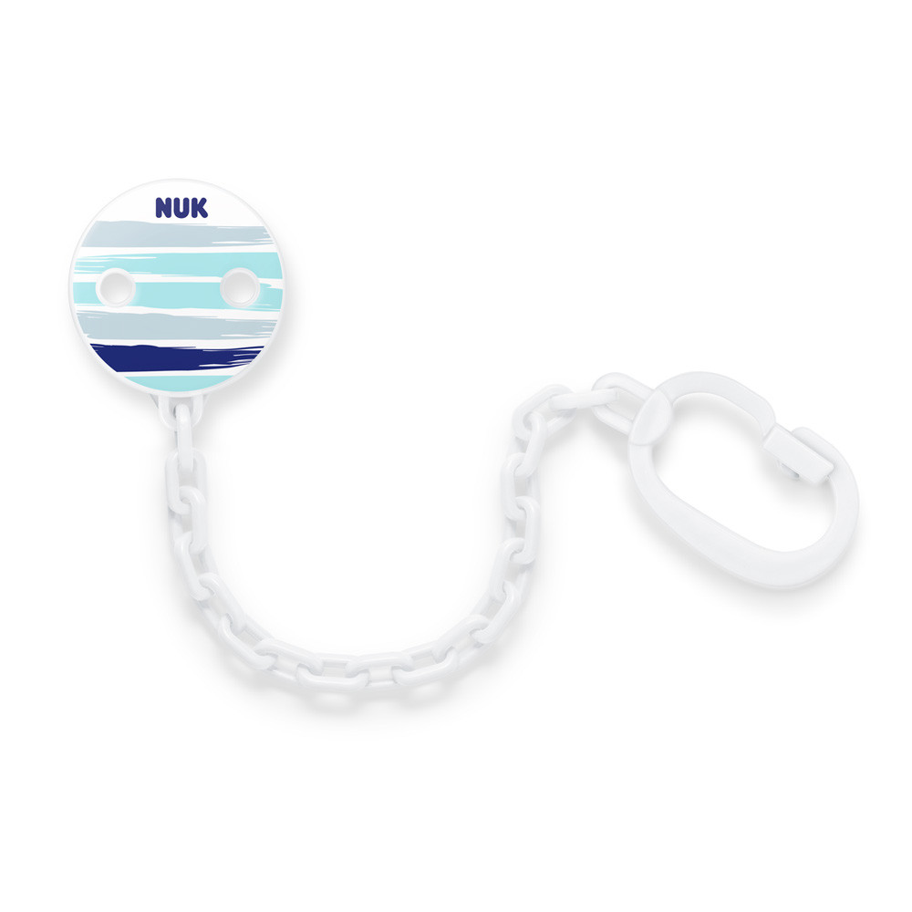 Lanț Suzetă NUK Beach Edition Bleu, Prindere Sigură
