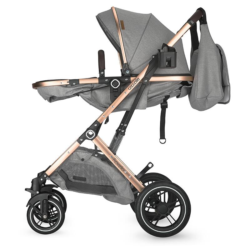 Carucior 3in1 Coccolle Ravello, Aluminiu, Gri - imagine 4