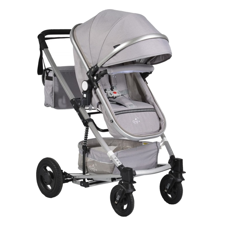 Carucior 2 in 1 Moni Gigi Light Grey, 0-15 kg